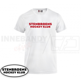 Trænings T-shirt - Stenbroens Hockey Klub - ICE-T hvid Trænings T-shirt - Stenbroens Hockey Klub - ICE-T hvid