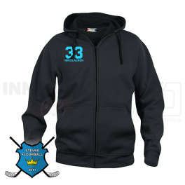 Hættetrøje m. lynlås - Stevns Floorball - Hoody Full Zip