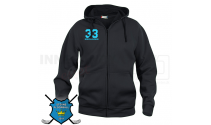 Hættetrøje m. lynlås - Stevns Floorball - Hoody Full Zip