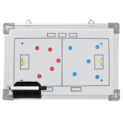Whiteboard 30 x 45 - Floorball Taktiktavle - incl. pen og magneter