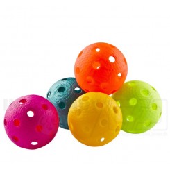 Farvede floorball bolde