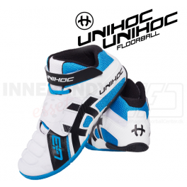 Unihoc U3 Goalie white/blue