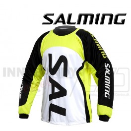 Salming Cross Målmandstrøje - hvid/sort/gul Salming Cross Målmandstrøje - hvid/sort/gul