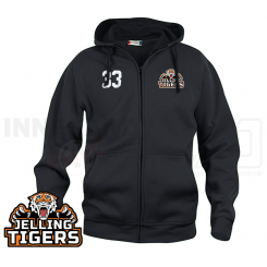 Hættetrøje m. lynlås - Jelling Tigers Floorball - Hoody Full Zip