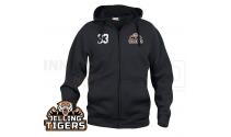 Hættetrøje m. lynlås - Jelling Tigers Floorball - Hoody Full Zip