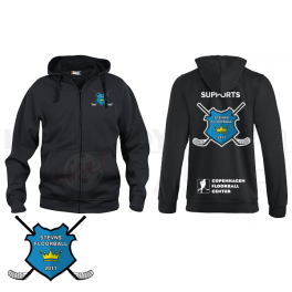 Support Hættetrøje m. lyn - Stevns Floorball - Hoody Full Zip