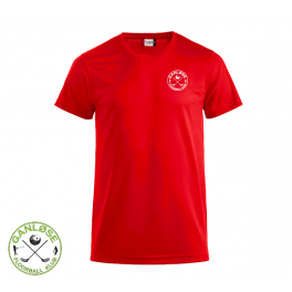 Trænings T-shirt - Ganløse Floorball Klub - ICE-T rød