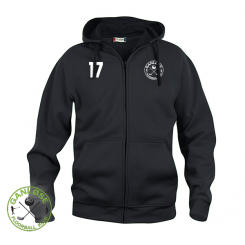 Hættetrøje m. lynlås - Ganløse Floorball Klub - Hoody Full Zip