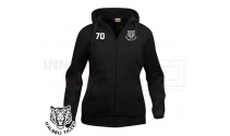 Hættetrøje m. lynlås - Haubro Tigers - Hoody Full Zip Ladies