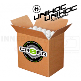 Unihoc Crater Floorballbold Boks - 200 stk. - Hvid
