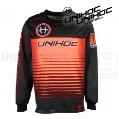 Unihoc Inferno Målmandstrøje black/neon orange