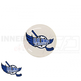 End cap med logo - Blue Wings Floorball