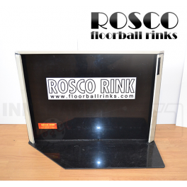 Rosco Floorball Bande Stykker - 4 stk. Splitter Hjørner, sort