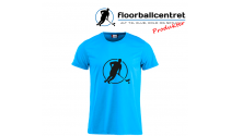Floorballcentret T-shirt - Logo - blå m. sort