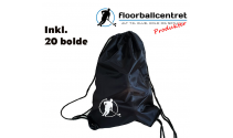 Floorballcentret Boldpose - Sort - Inkl. 20 bolde