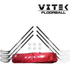 Vitek Exercise v.2 mat Floorball Stavsæt - 6 stave inkl. 6 bolde og en toolbag