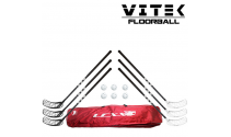 Vitek Exercise v.2 mat Floorball Stavsæt - 6 stave inkl. 6 bolde og en toolbag