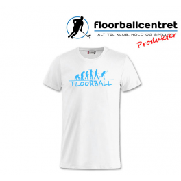 Floorballcentret T-shirt - Floorball Evolution - Hvid / Lyseblå