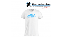 Floorballcentret T-shirt - Floorball Evolution - Hvid / Lyseblå