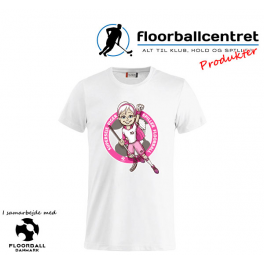CFC T-shirt - Superseje Piger Spiller Floorball - Hvid