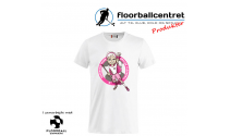 CFC T-shirt - Superseje Piger Spiller Floorball - Hvid