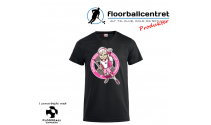 CFC T-shirt - Superseje Piger Spiller Floorball - Sort