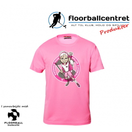 CFC T-shirt - Superseje Piger Spiller Floorball - Pink