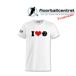 Floorballcentret T-shirt - I LOVE FLOORBALL - Hvid Floorballcentret T-shirt - I LOVE FLOORBALL - Hvid
