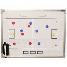 Whiteboard 60 x 45 - Floorball Taktiktavle - incl. pen og magneter