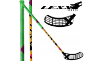 Lexx Black Wolf 32 - Floorballstave - Gul/Grøn 