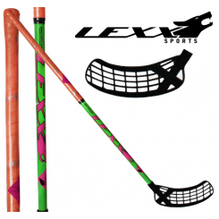 Lexx Black Wolf 32 - Floorballstave - Grøn/Orange