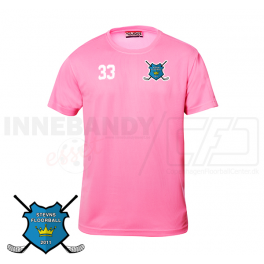 Trænings T-shirt - Stevns Floorball - Pink