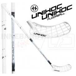 Unihoc Epic Carbskin Feather Light 29 white/black - Floorballstav