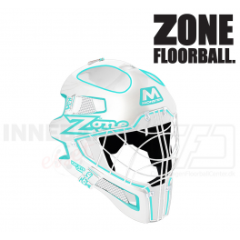 Zone Goalie Mask Monster Cat Eye Cage - white/turquoise Zone Goalie Mask Monster Cat Eye Cage - white/turquoise