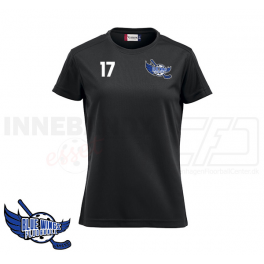 Trænings T-shirt - Blue Wings Floorball - ICE-T Ladies sort Trænings T-shirt - Blue Wings Floorball - ICE-T Ladies sort