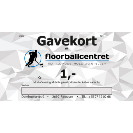 Gavekort 1,-