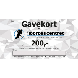 Gavekort 200,- Gavekort 200,-