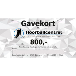 Gavekort 800,- Gavekort 800,-