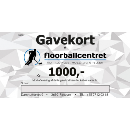 Gavekort 1.000,- Gavekort 1.000,-