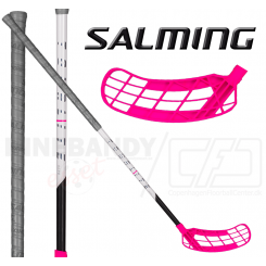 Salming Q1 TourLite Aero 27 - Floorballstav - grey / magenta