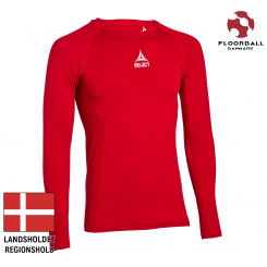 Baselayer Shirt L/S, rød - Landshold Regionshold