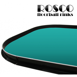 Rosco Wheelchair Floorball/Hockey Bande - 20 cm i Højden - 16x26 meter, hvid