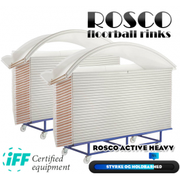 Rosco Floorball Bander - ACTIVE HEAVY - Fullsize bane 20x40 meter, hvid - IFF Godkendte