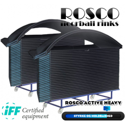 Rosco Floorball Bander - ACTIVE HEAVY - Fullsize bane 20x40 meter, sort - IFF Godkendte