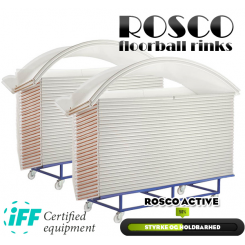 Rosco Floorball Bander - ACTIVE - Fullsize bane 20x40 meter, hvid - IFF Godkendte - Prismatch ✰