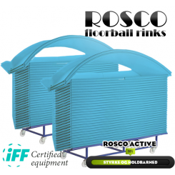 Rosco Floorball Bander - ACTIVE - Fullsize bane 20x40 meter, lyseblå - IFF Godkendte