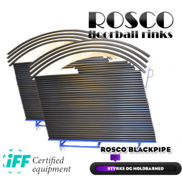 Rosco Floorball Bander - Blackpipe - Fullsize bane 20x40 meter, hvid - IFF Godkendte