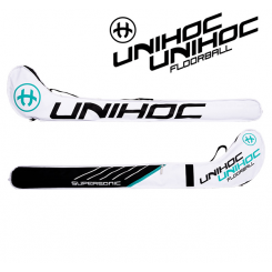 Unihoc Stavtaske Supersonic white/black/turquoise Jr