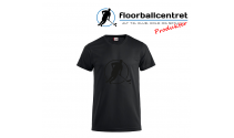 Floorballcentret T-shirt - Logo - sort m. sort