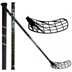 Unihoc Unilite Superskin Titan MAX 29 black/yellow - Floorballstav